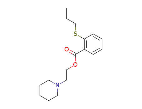 Molecular Structure of 67031-81-6 (2-Piperidinoethyl=o-(propylthio)benzoate)