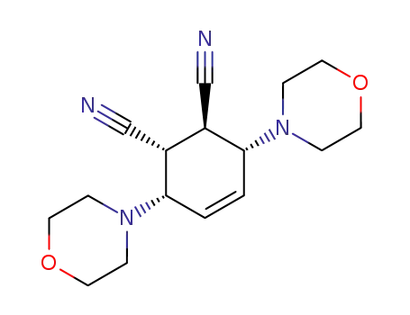 (+/-)-3<i>c</i>,6<i>c</i>-dimorpholino-cyclohex-4-ene-1<i>r</i>,2<i>t</i>-dicarbonitrile