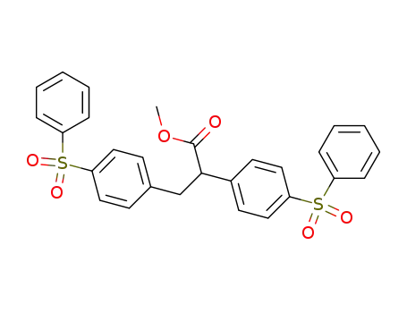 2,3-Bis-<4-benzolsulfonyl-phenyl>-propionsaeure-methylester