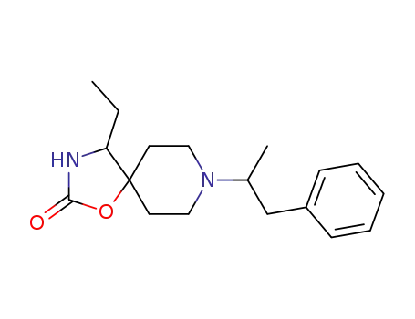 4-ethyl-8-(1-methyl-2-phenyl-ethyl)-1-oxa-3,8-diaza-spiro[4.5]decan-2-one