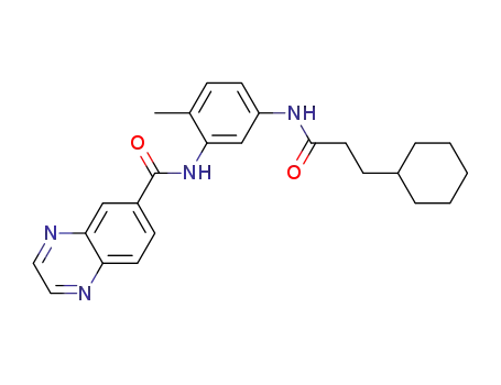 N-[5-(3-cyclohexylpropionamido)-2-methylphenyl]quinoxaline-6-carboxamide