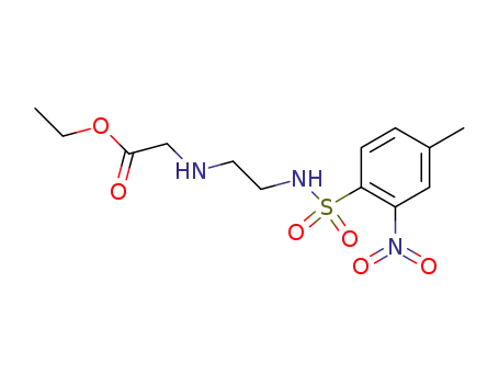 Molecular Structure of 568585-45-5 (Glycine, N-[2-[[(4-methyl-2-nitrophenyl)sulfonyl]amino]ethyl]-, ethyl ester)