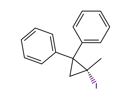 (-)-(R)-1-Jod-1-methyl-2,2-diphenyl-cyclopropan