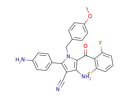 4-amino-2-(4-aminophenyl)-5-(2,6-difluorobenzoyl)-1-(4-methoxybenzyl)-1H-pyrrole-3-carbonitrile