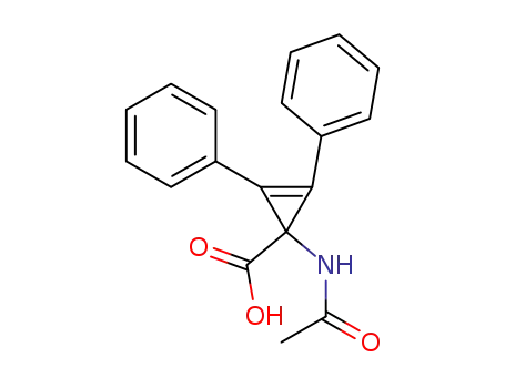 N-<1,2-Diphenyl-3-carboxy-cyclopropen-(1)-yl-(3)>-acetamid