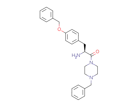 (S)-2-amino-3-(4-benzyloxy-phenyl)-1-(4-benzyl-piperazin-1-yl)-propan-1-one