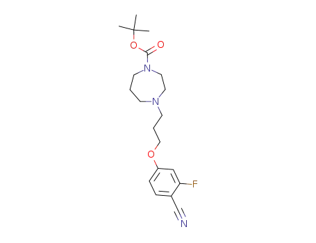 Tert-butyl 4-[3-(4'-cyano-3-fluorophenoxy)propyl]-1,4-diazepane-1-carboxylate