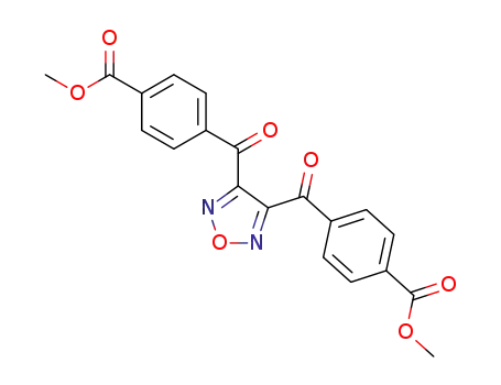 Molecular Structure of 65239-25-0 (Benzoic acid, 4,4'-(1,2,5-oxadiazole-3,4-diyldicarbonyl)bis-, dimethyl
ester)
