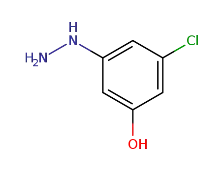 Molecular Structure of 883194-88-5 (Phenol, 3-chloro-5-hydrazino-)