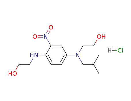 1-(β-hydroxyethyl)amino-4-(N-β-hydroxyethyl-N-isobutyl)amino-2-nitrobenzene hydrochloride
