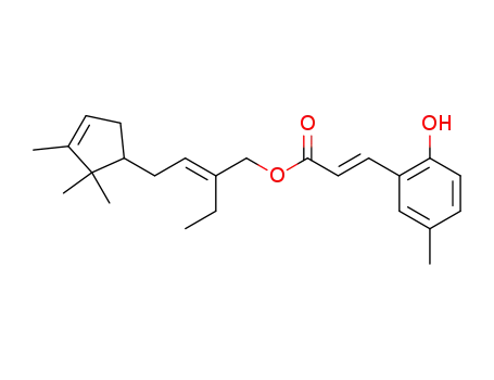 (E)-3-(2-Hydroxy-5-methyl-phenyl)-acrylic acid 2-ethyl-4-(2,2,3-trimethyl-cyclopent-3-enyl)-but-2-enyl ester