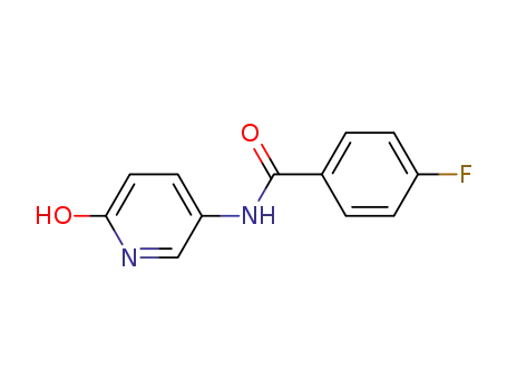 Molecular Structure of 548763-73-1 (Benzamide, N-(1,6-dihydro-6-oxo-3-pyridinyl)-4-fluoro-)