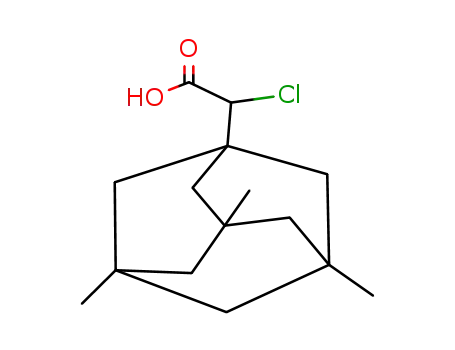 Molecular Structure of 16668-45-4 (ALPHA-CHLORO-3,5,7-TRIMETHYL-1-ADAMANTANEACETIC ACID)
