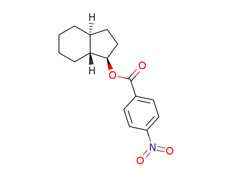 (+/-)-4-nitro-benzoic acid-((3a<i>r</i>,7a<i>t</i>)-hexahydroindan-1<i>t</i>-yl ester)