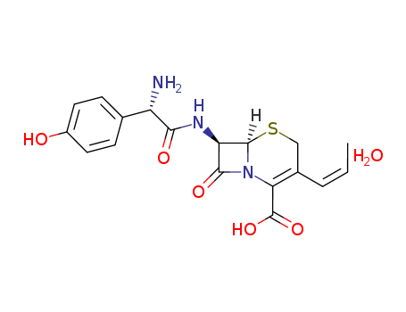 (6r-(6alpha,7beta(r*)))-7-((amino(4-hydroxyphenyl)acetyl)amino)-8-oxo-3-(1-propenyl)-5-thia-1-azabicyclo(4.2.0)oct-2-ene-2-carboxylicacid