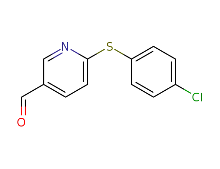 Molecular Structure of 328547-40-6 (6-[(4-CHLOROPHENYL)SULFANYL]NICOTINALDEHYDE)