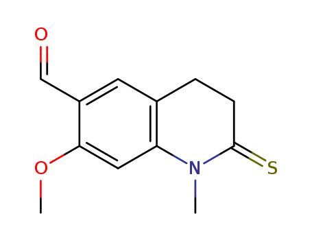 6-Quinolinecarboxaldehyde,1,2,3,4-tetrahydro-7-methoxy-1-methyl-2-thioxo-