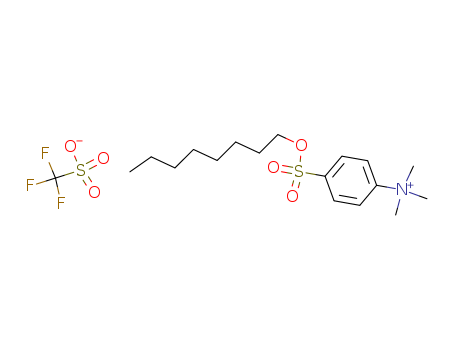 trifluoromethanesulfonic acid; trimethyl-(4-octoxysulfonylphenyl)azanium cas  61165-44-4