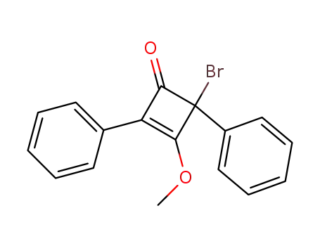 2-Brom-3-methoxy-2,4-diphenyl-cyclobutenon