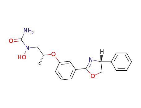 N-1-[2(R)-[3-(4,5-Dihydro-4(R)-phenyloxazol-2-yl)phenoxy]propyl]-N-hydroxyurea
