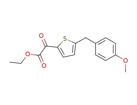 ethyl 5-(4-methoxybenzyl)thiophen-2-yl-2-oxoacetate