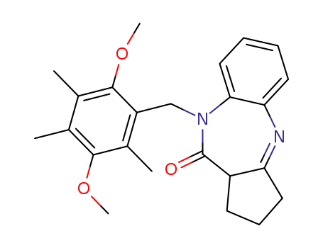 9-(2,5-dimethoxy-3,4,6-trimethylbenzyl)-2,3,9,10a-tetrahydrobenzo [b]cyclopenta[e][1,4]diazepin-10(1H)-one