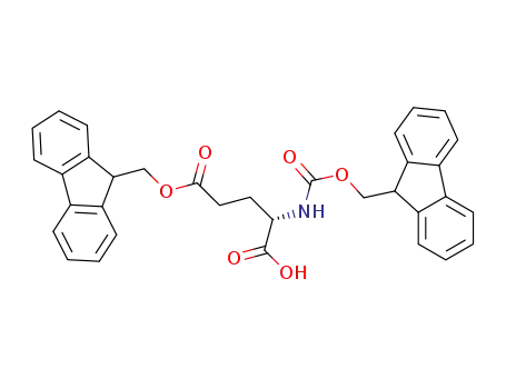 Molecular Structure of 608512-86-3 (N-α-(FMOC)-L-glutamic acid α-fluorenylmethyl ester)