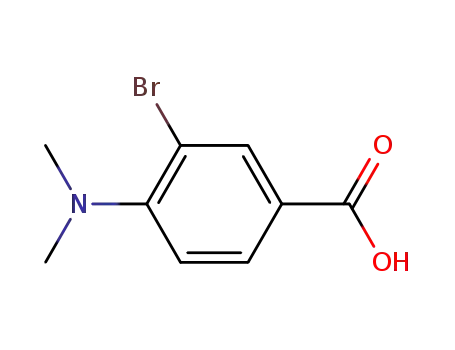 Molecular Structure of 220844-83-7 (3-bromo-4-(dimethylamino)benzoic acid)