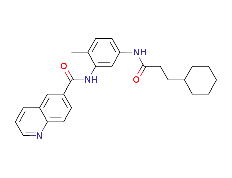 N-[5-(3-cyclohexylpropionamido)-2-methylphenyl]quinoline-6carboxamide