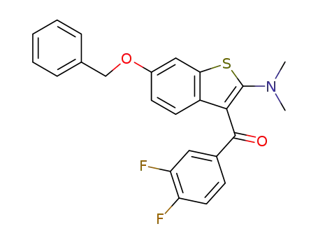 6-benzyloxy-2-(dimethylamino)benzo[b]thiophen-3-yl 3,4-difluorophenyl ketone