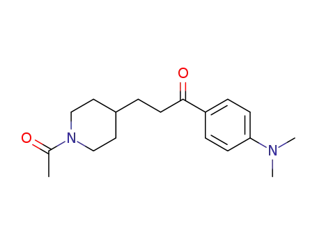 1-acetyl-4-[2-(4-dimethylaminobenzoyl)ethyl]piperidine