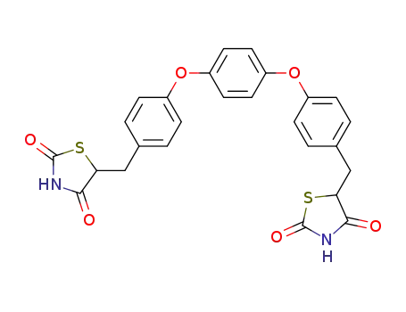 1,4-Bis[4-[(2,4-dioxo-5-thiazolidinyl)methyl]phenoxy]benzene