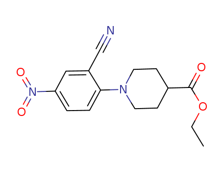 1-(2-cyano-4-nitrophenyl) piperidin-4-carboxylate ethyl ester