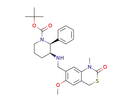 (2S,3S)-1-tert-butoxycarbonyl-3-[(6-methoxy-1-methyl-2-oxo-4H-3,1-benzothiazin-7-yl)methyl]amino-2-phenylpiperidine