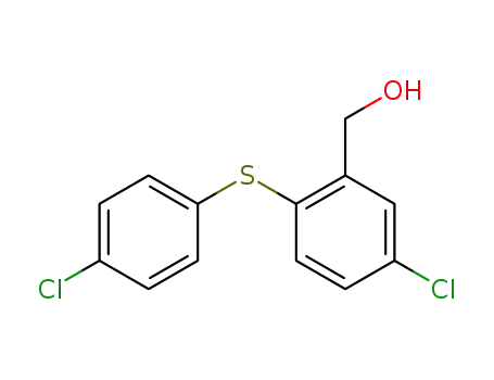 Molecular Structure of 13420-69-4 ([5-Chloro-2-(4-chloro-phenylsulfanyl)-phenyl]-methanol)