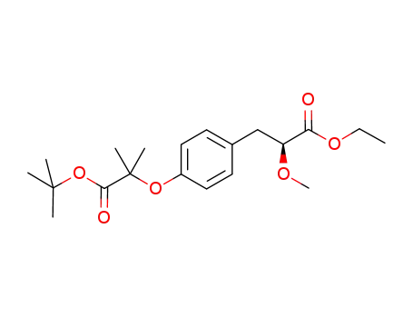 (2S)-3-[4-(1-tert-butoxycarbonyl-1-methyl-ethoxy)-phenyl]-2-methoxypropionic acid ethyl ester