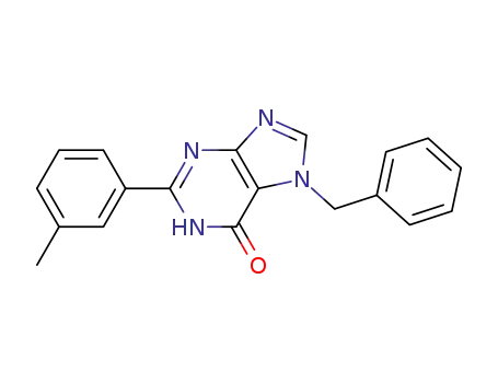 Molecular Structure of 219934-29-9 (7-benzyl-2-(3-methylphenyl)hypoxanthine)