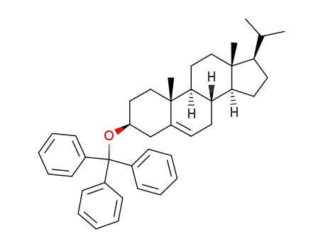 Molecular Structure of 60894-42-0 (20-Methyl-3β-trityloxy-5-pregnen)