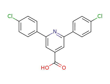 Molecular Structure of 33565-60-5 (2,6-bis(4-chlorophenyl)-4-pyridinecarboxylic acid)