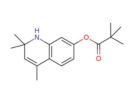Propanoic acid, 2,2-dimethyl-, 1,2-dihydro-2,2,4-trimethyl-7-quinolinyl
ester
