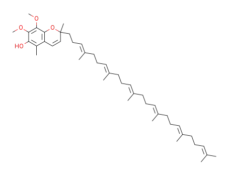 Molecular Structure of 303-58-2 (2H-1-Benzopyran-6-ol,2-[(3E,7E,11E,15E,19E)-4,8,12,16,20,24-hexamethyl-3,7,11,15,19,23-pentacosahexaenyl]-7,8-dimethoxy-2,5-dimethyl-,(2R)- (9CI))