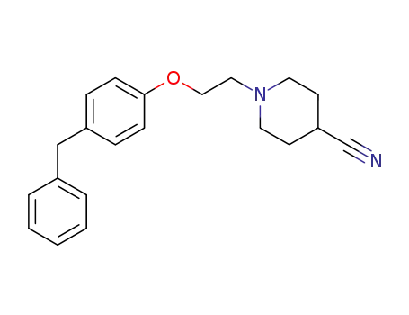 1-[2-(4-benzyl-phenoxy)-ethyl]-piperidine-4-carbonitrile
