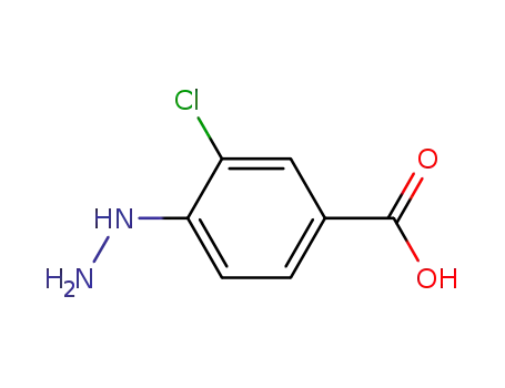 Molecular Structure of 60481-45-0 (Benzoic acid, 3-chloro-4-hydrazino-)