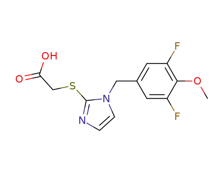 2-(Carboxymethylthio)-1-(3,5-difluoro-4-methoxybenzyl)imidazole