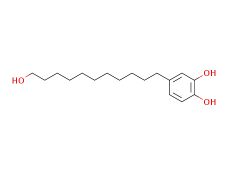 Molecular Structure of 22421-10-9 (1,2-Benzenediol, 4-(11-hydroxyundecyl)-)