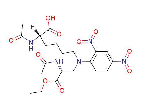 N<sup>ε</sup>-(2-Acetamido-2-ethoxycarbonyl-ethyl)-N<sup>ε</sup>-(2,4-dinitro-phenyl)-N<sup>α</sup>-acetyl-L-lysin