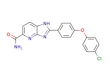 2-(4-(4-chlorophenoxy)phenyl)-1H-imidazo[4,5-b]pyridine-5-carboxamide