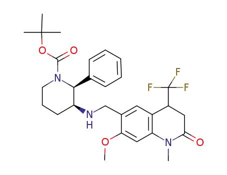 (2S,3S)-1-tert-butoxycarbonyl-3-[(7-methoxy-1-methyl-2-oxo-4-trifluoromethyl-1,2,3,4-tetrahydroquinolin-6-yl)methyl]amino-2-phenylpiperidine
