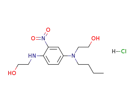 1-(β-hydroxyethyl)amino-4-(N-β-hydroxyethyl-N-n-butyl)amino-2-nitrobenzenehydrochloride