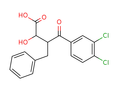 2-hydroxy-3-benzyl-4-(3',4'-dichlorophenyl)-4-oxo-butanoic acid